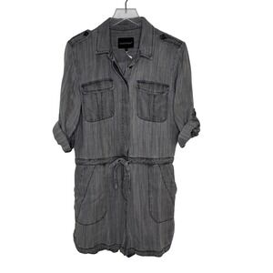 Velvet Heart Womens Utility Shorts Romper Size S Gray Tencel Festival‎